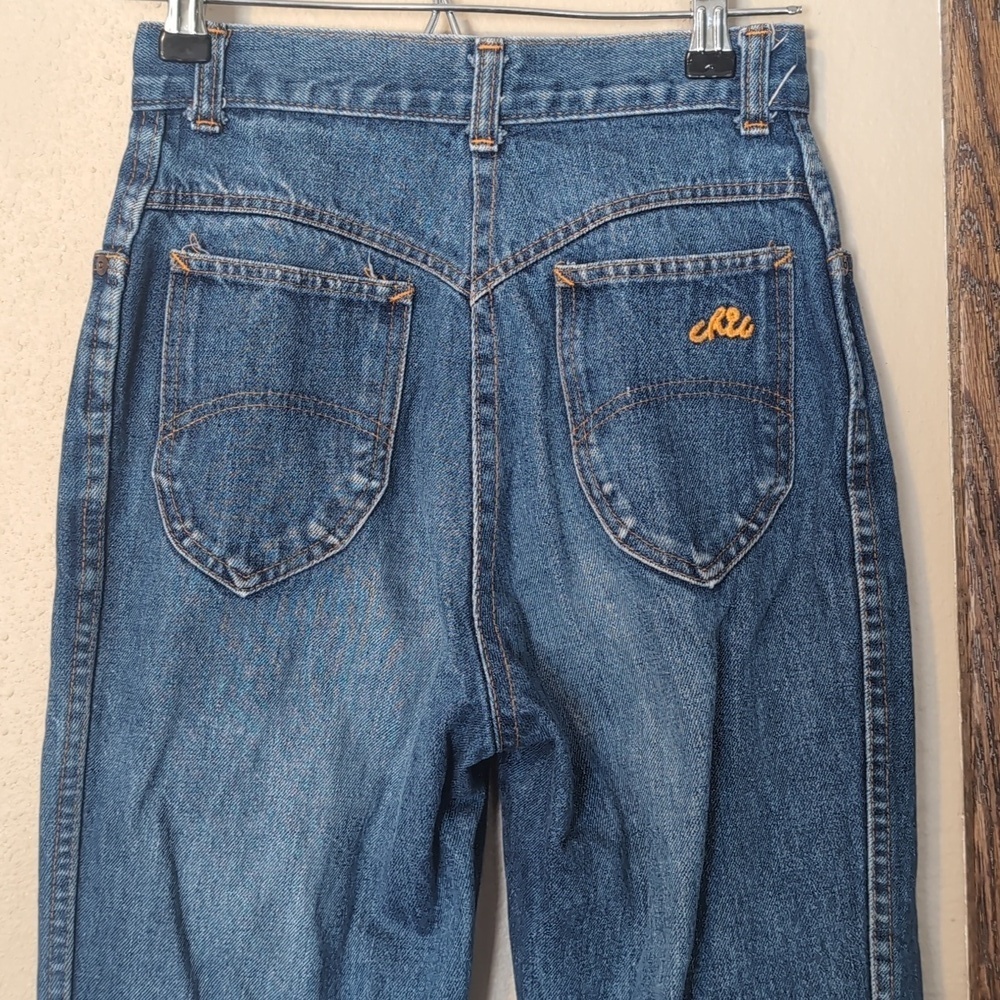 Chic Vintage Blue Straight Leg Jeans